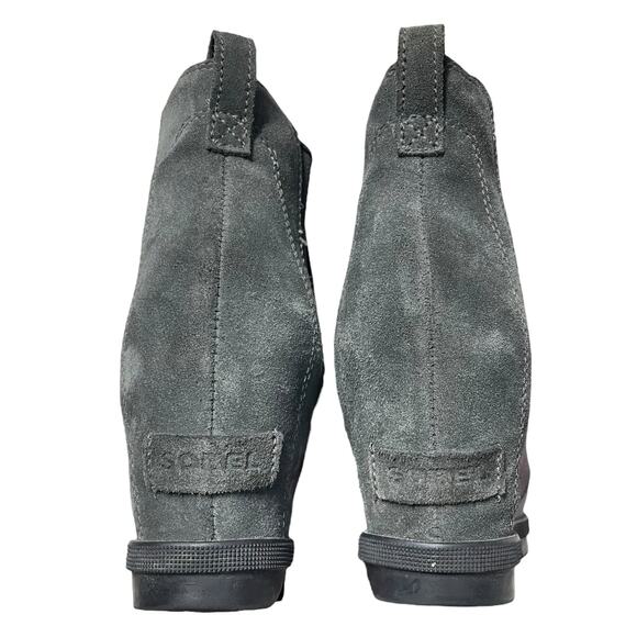 SOREL Joan of Arctic Wedge II Chelsea Boot Suede Purple Sage Size 10 NL3343-574 - Picture 8 of 12
